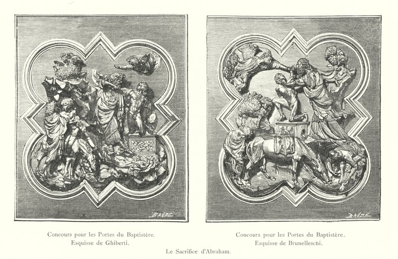 El sacrificio de Abraham de Italian School