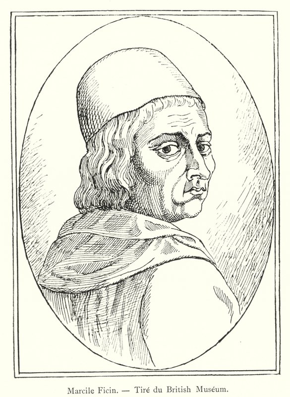 Marsilio Ficino, tomado del Museo Británico de Italian School