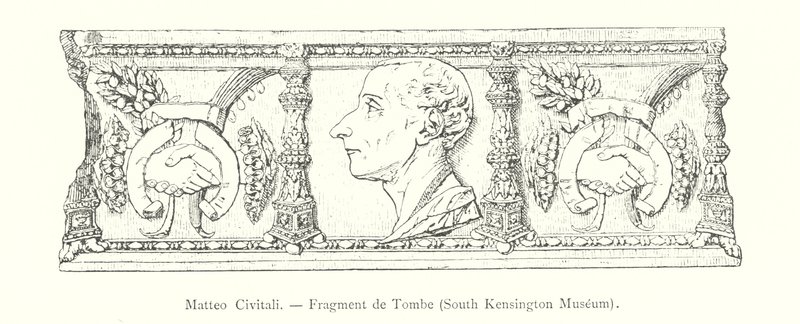 Matteo Civitali, Fragmento de Tumba, Museo de South Kensington de Italian School