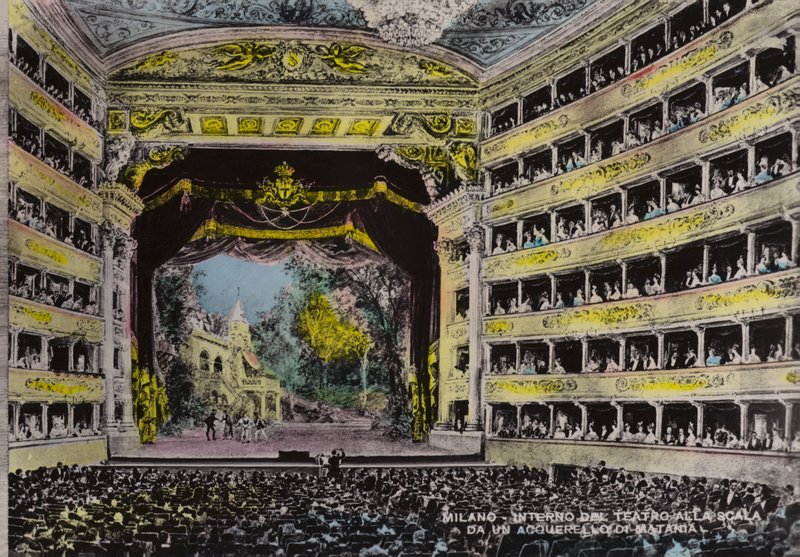 Milán, interior, Theatro Alla Scala (foto) de Italian School