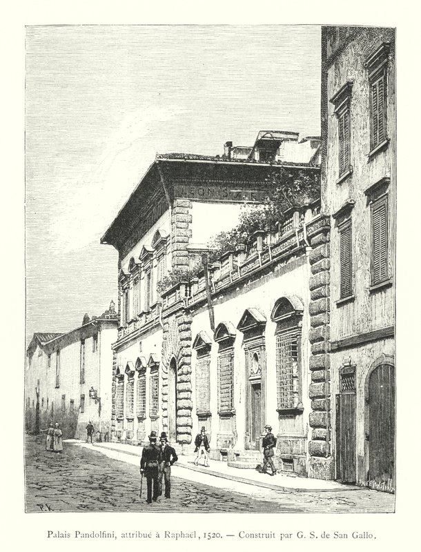 Palacio Pandolfini, atribuido a Rafael de Italian School