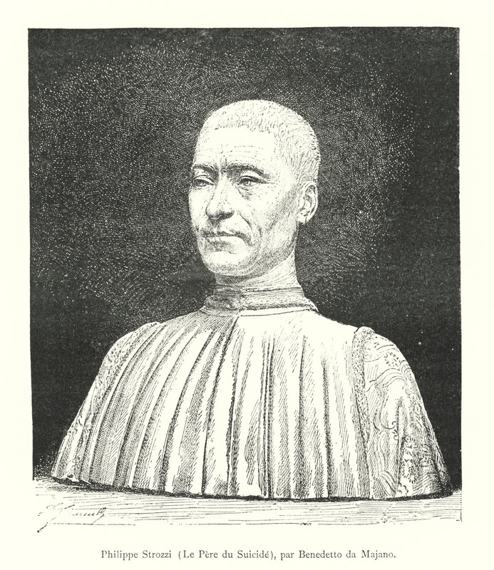 Filippo Strozzi, El Padre del Suicidio, por Benedetto da Majano de Italian School