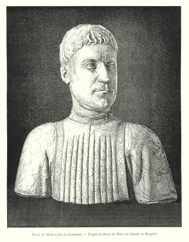 Pierre de Medicis, llamado el Gotoso, Según el Busto de Mino da Fiesole en el Bargello de Italian School