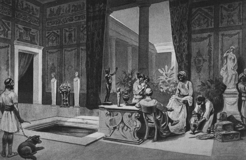 Pompeya: Casa de Meleagro de Italian School