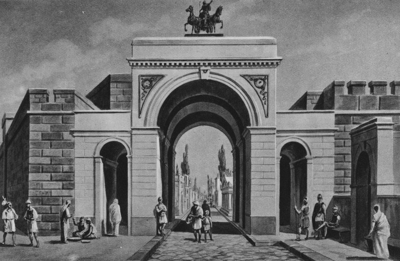 Pompeya: Puerta Ercolana de Italian School
