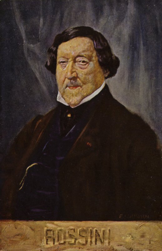 Retrato de Gioachino Rossini de Italian School