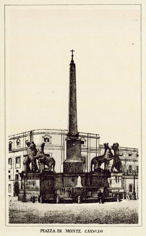 Roma: Plaza de Monte Cavallo de Italian School