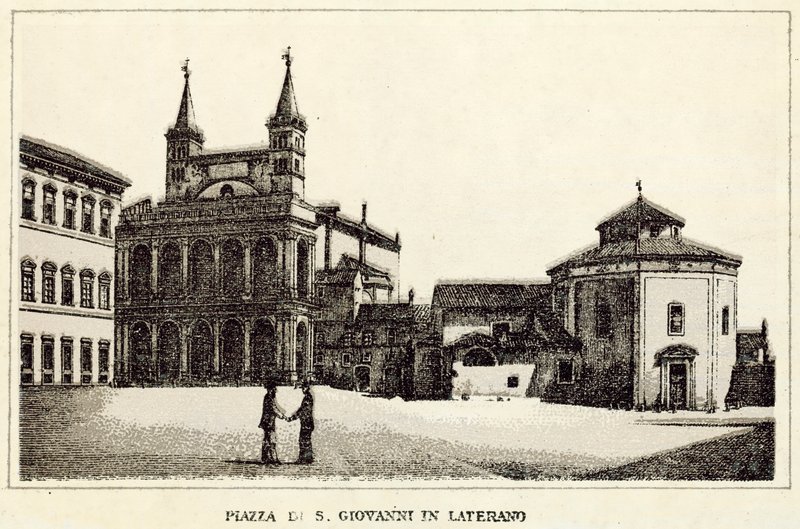 Roma: Plaza de San Juan de Letrán de Italian School