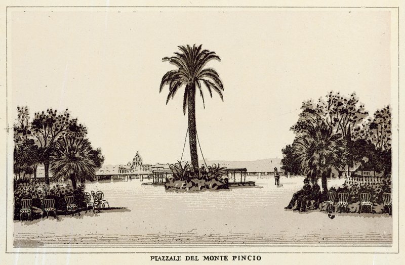 Roma: Plaza del Monte Pincio de Italian School