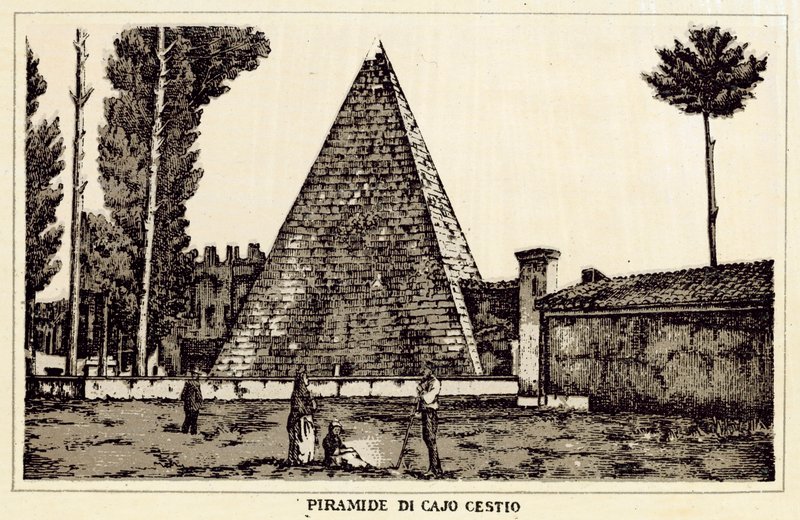 Roma: Pirámide de Cayo Cestio de Italian School