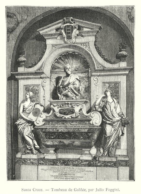 Santa Croce, Tumba de Galileo, por Julio Foggini de Italian School