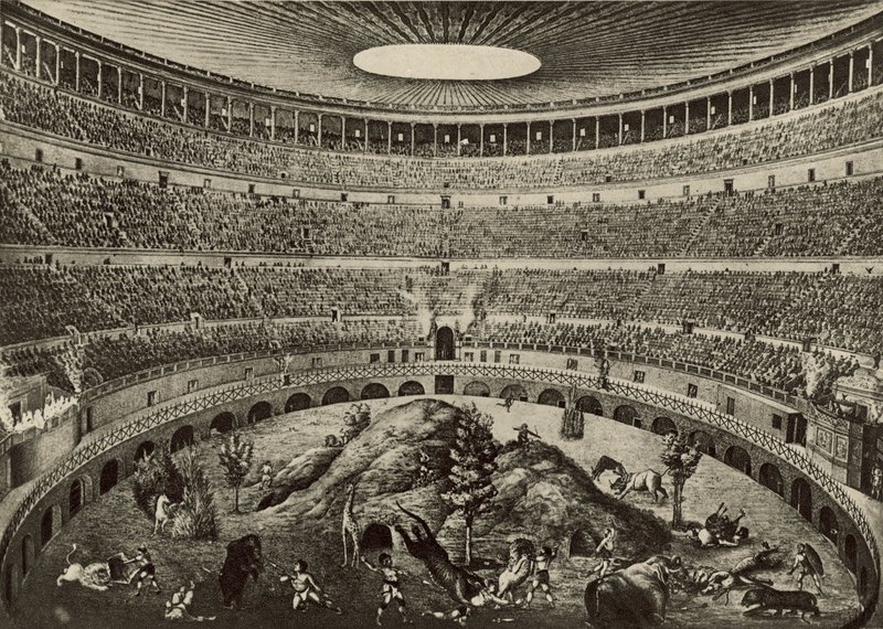 El Coliseo, La gran caza de bestias salvajes de Italian School