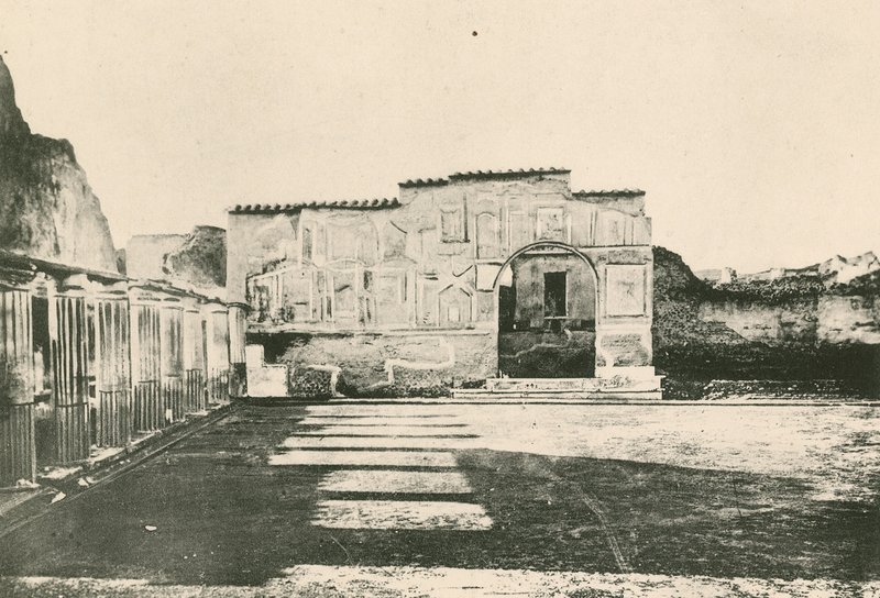 Los baños de Estabia - El patio de los estucos como es de Italian School