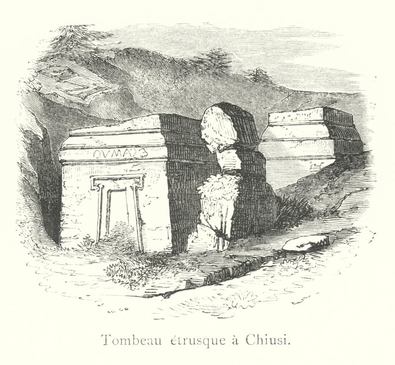 Tumba etrusca en Chiusi de Italian School