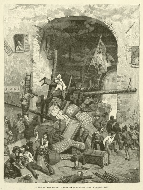 Un Episodio Alle Barricate Nelle Cinque Giornate di Milano de Italian School