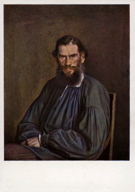 León Tolstói, novelista ruso, cuentista y dramaturgo de Ivan Nikolaevich Kramskoy
