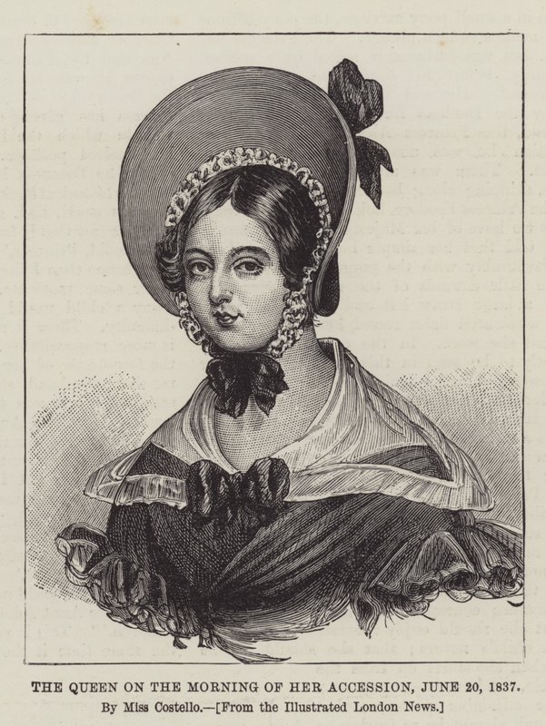 La reina en la mañana de su ascensión, 20 de junio de 1837 de J. Costello