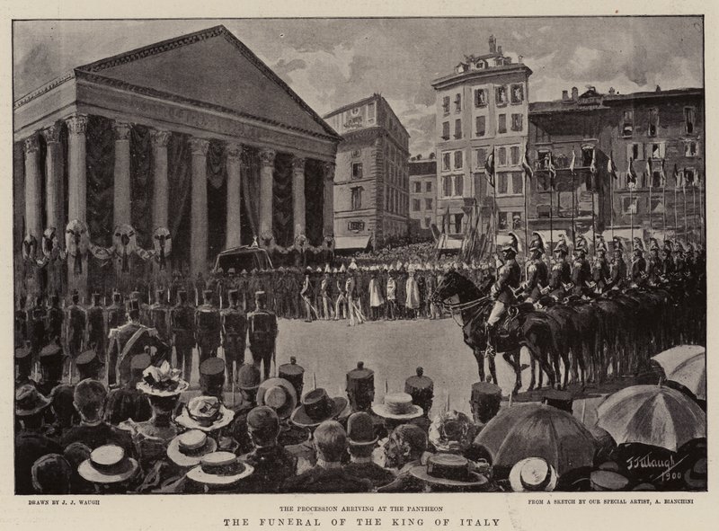 El funeral del Rey de Italia de J. J. Waugh