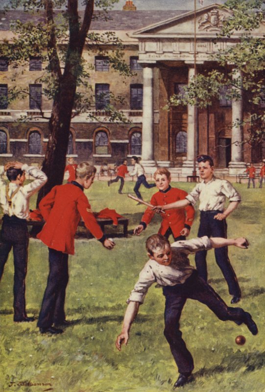 Niños soldados jugando de J. Williamson