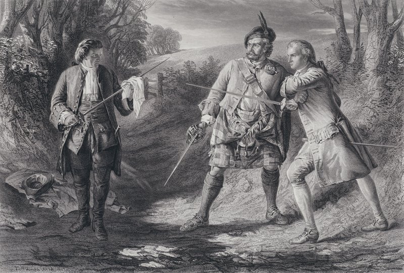 Ilustración para Rob Roy (grabado) de J.B. (after) MacDonald