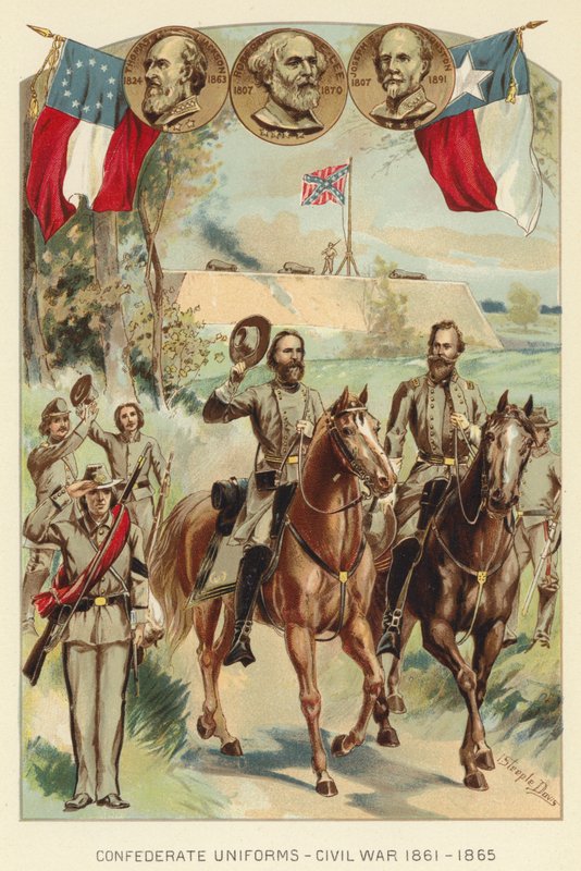 Uniformes Confederados, Guerra Civil 1861-1865 de J. (after) Steeple Davis