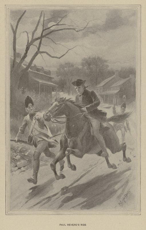 El paseo de Paul Revere de J. (after) Steeple Davis