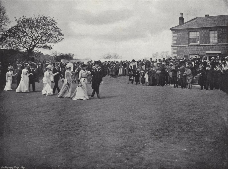 Día de la Flora en Helston, el baile Furry de J. Benjamin Stone