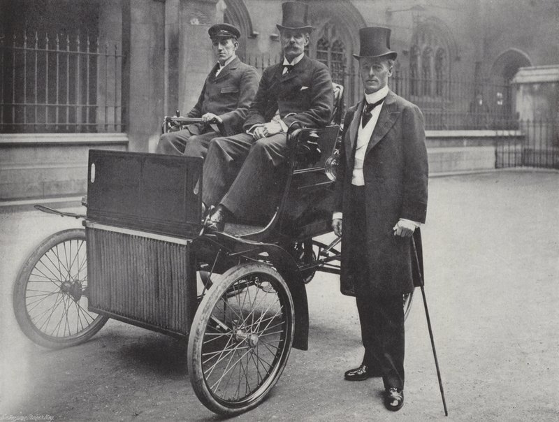 Sir J. Dickson-Poynder, Bart., y el Mayor Seely de J. Benjamin Stone