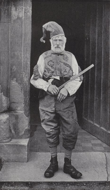 El baile del cuerno, Abbots Bromley, el tonto y Robin Hood de J. Benjamin Stone