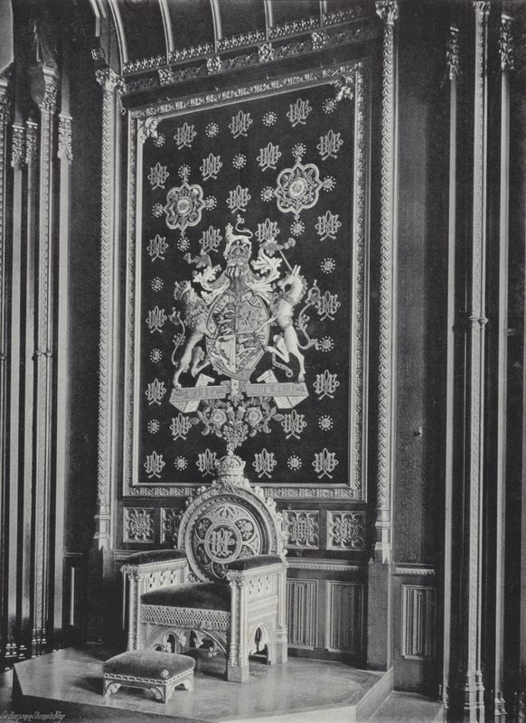 El Asiento Real en la Sala de Vestir del Rey de J. Benjamin Stone