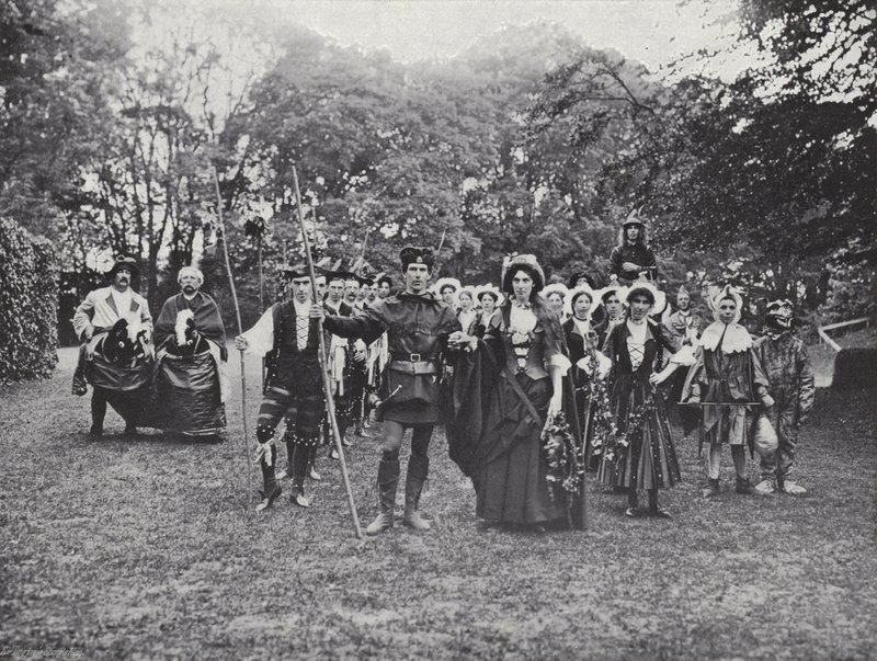 El Espectáculo de Sherborne, Bailarines Morris en el Bosque de J. Benjamin Stone