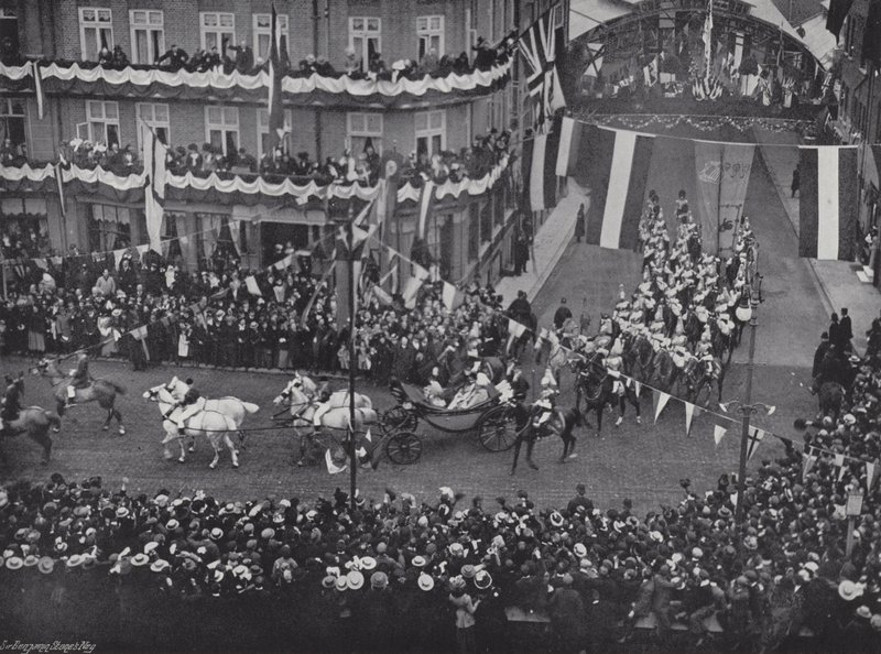 Visita del emperador alemán a Windsor de J. Benjamin Stone