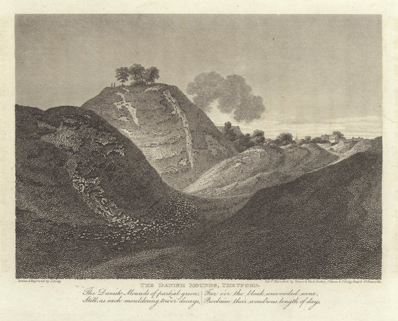 Robert Bloomfield, poeta: Los montículos daneses, Thetford de J. Greig