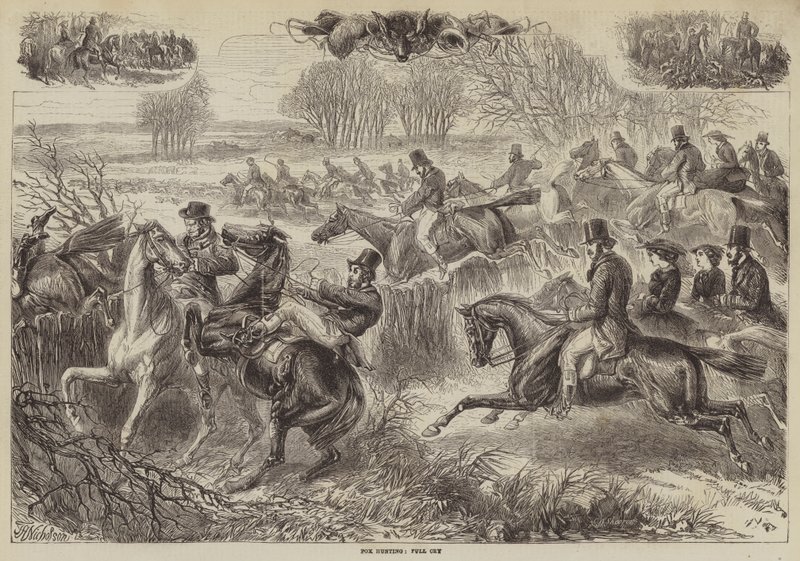 Caza de zorros, grito completo de J. H. Nicholson