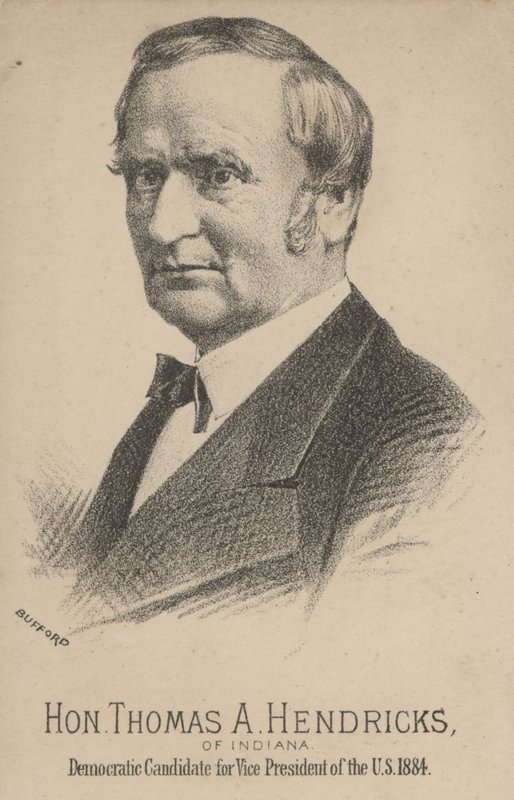 Thomas A. Hendricks de Indiana, candidato demócrata a la Vicepresidencia de los Estados Unidos de J. H. and Co. Bufford
