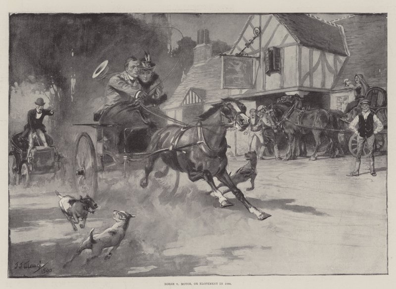 Caballo contra motor, o fuga en 1900 de J. J. Waugh
