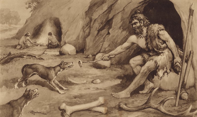 Cave-Man (litho) de J. Macfarlane