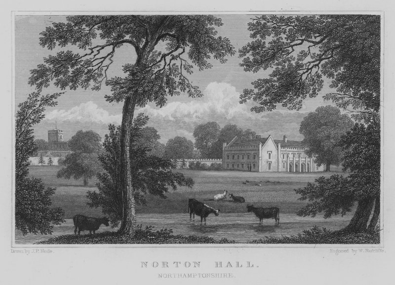 Norton Hall, Northamptonshire de John Preston Neale