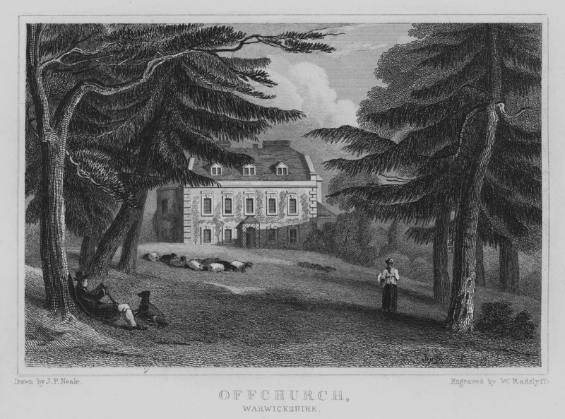 Offchurch, Warwickshire (grabado) de John Preston Neale