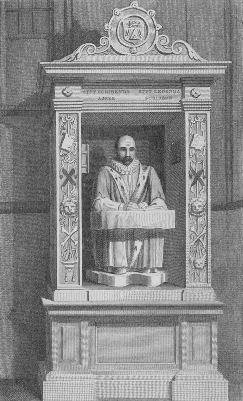 Monumento de Stow, St Andrew Undershaft, Leadenhall Street, Londres de John Preston Neale