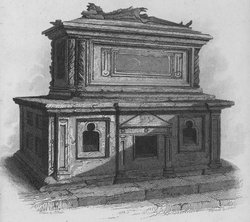 La tumba de Enrique III, Abadía de Westminster de John Preston Neale