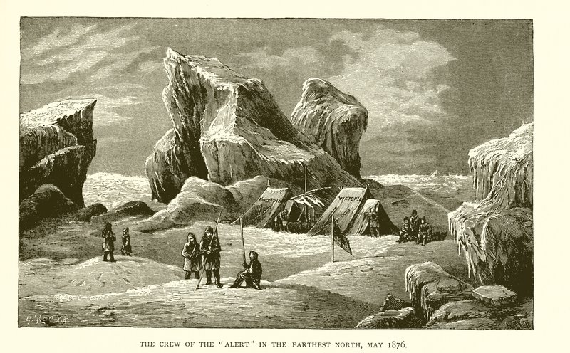 La tripulación del Alert en el extremo norte, mayo de 1876 de J. R. Sinclair