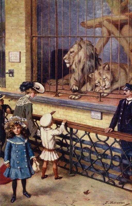 En la Casa de los Leones en el Zoológico de J. Williamson