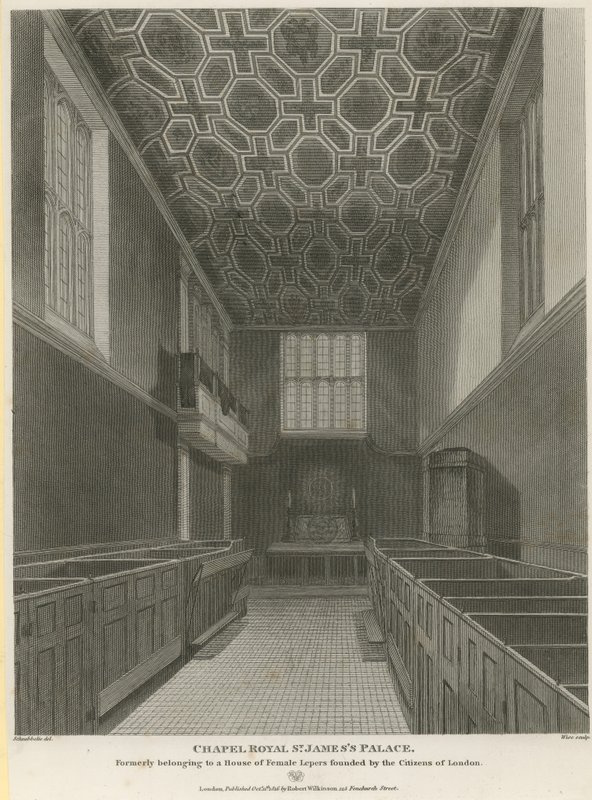 Capilla Real en el Palacio de St James de Jacob Schnebbelie
