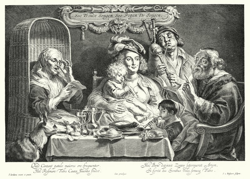 El concierto familiar de Jacob the Elder (after) Jordaens