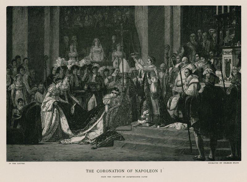 La coronación de Napoleón I de Jacques Louis David