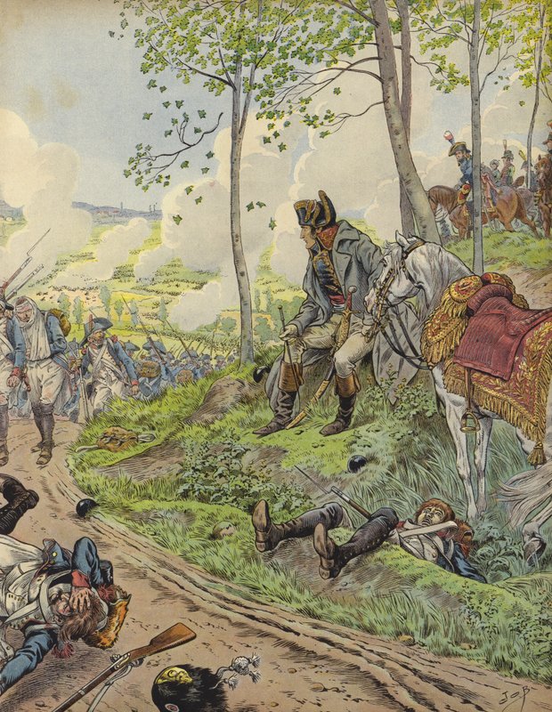 Napoleón Bonaparte en Marengo de Jacques Marie Gaston Onfray de Breville (Job)