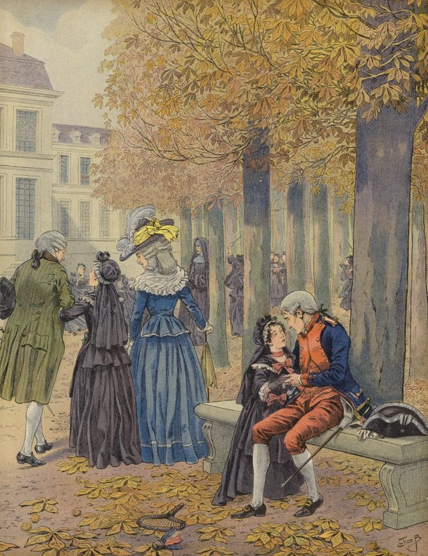 Napoleón y su hermana Elisa de Jacques Marie Gaston Onfray de Breville (Job)