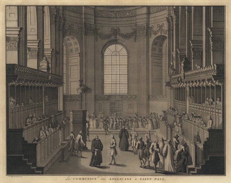 Comunión anglicana en la Catedral de San Pablo, Londres de Jakob van der Schley