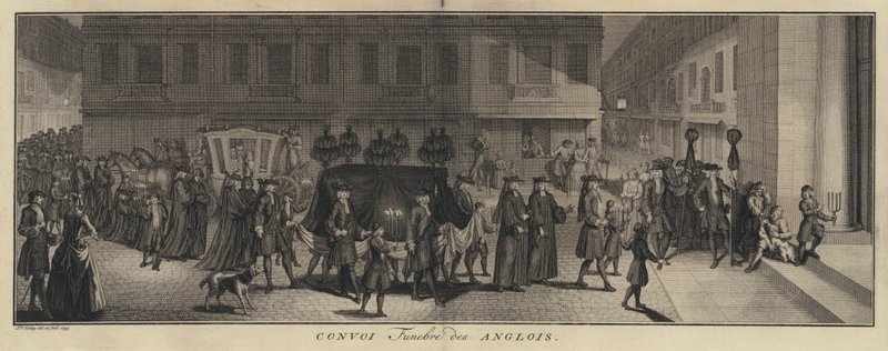 Procesión fúnebre inglesa de Jakob van der Schley